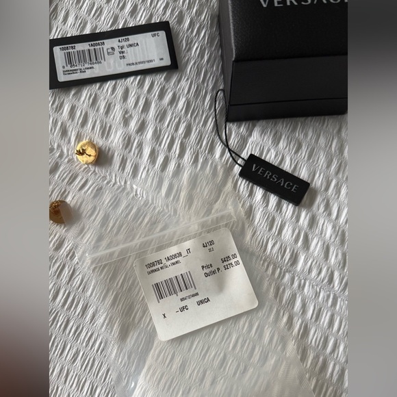 Authentic Versace Medusa Head Stud Earrings - Picture 9 of 15